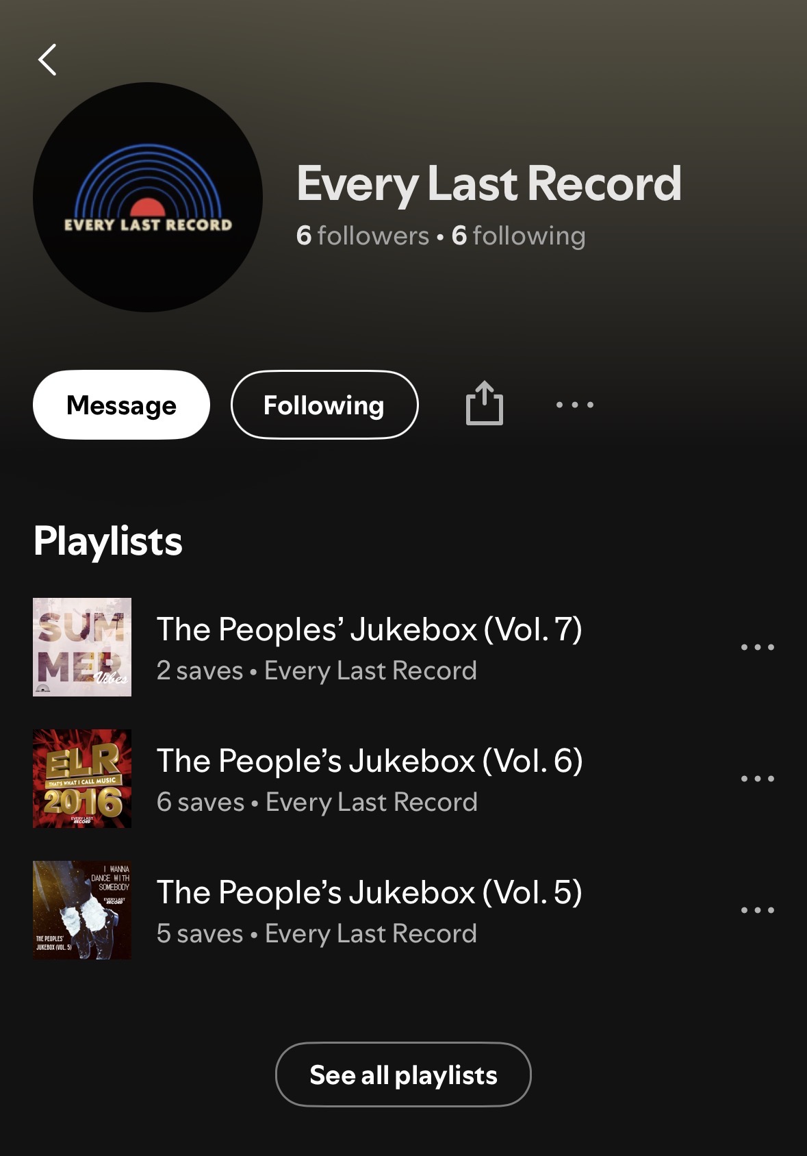 Every Last Record Spotify Playlist